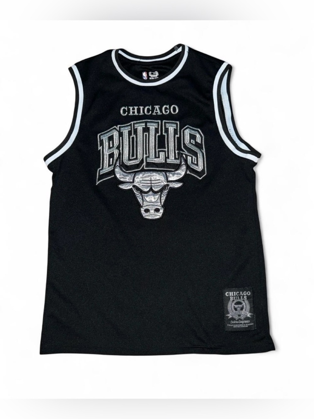 Unisex Sleeveless Chicago Bulls Jersey Tank Top - Black